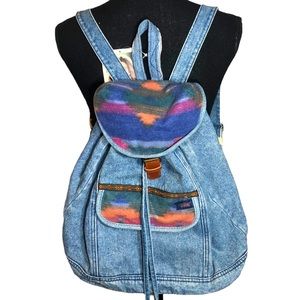 Vintage 1990s denim backpack Kathy Ireland Country Trails Kmart New/Dead…